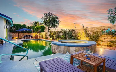 Palm Springs Escape Pool Spa Mountain Vibes