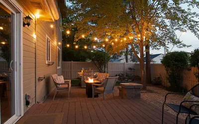 Cozy Firepit 70 TV Topgolf Dining Nearby