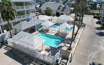 Seashell Village Resort near the beach with kitchens