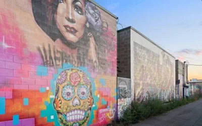 Graffiti & Skyline | RiNo Art Lofts