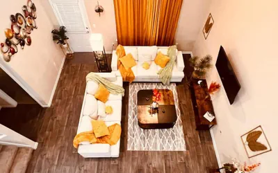 Spacious 4BR Home w Game Room Office Backyard