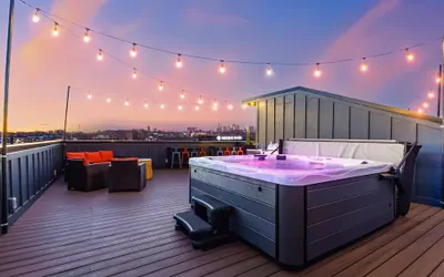 Two Homes Hot Tub Rooftop Deck in Nashville