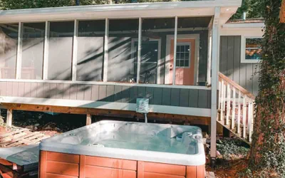 Two Lakefront Cabins Next Door