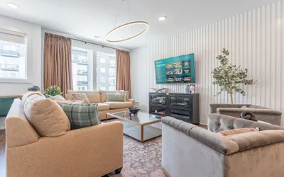 Rooftop Fire Pit Skyline Views Near Broadway