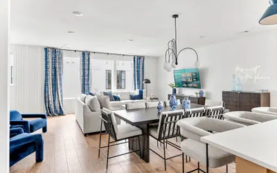 Rooftop Fire Pit Lounge Skyline DT Nash Views