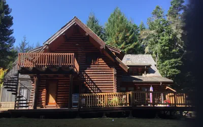 Redwood Log Cabin